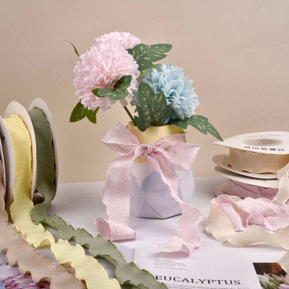 Ruban en coton froissé pour em - Florist Supply Ribbon avis et prix